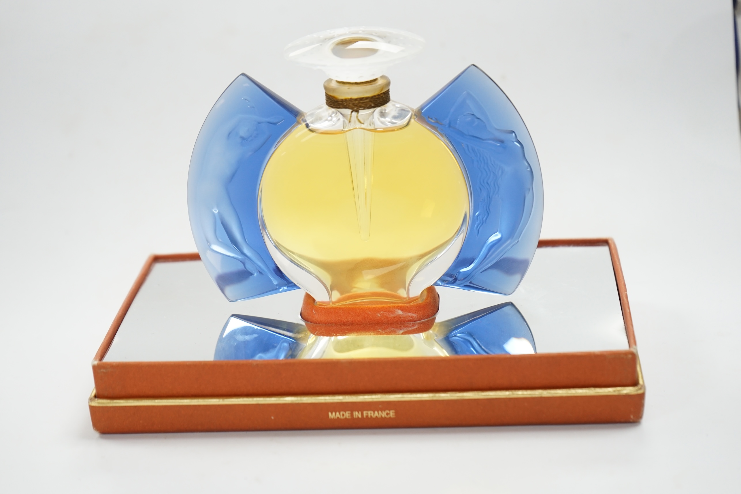 A Lalique Flacon collection Jour et Nuit Limited Edition 1999, boxed and sealed, perfume bottle 9.5cm high. Condition - good